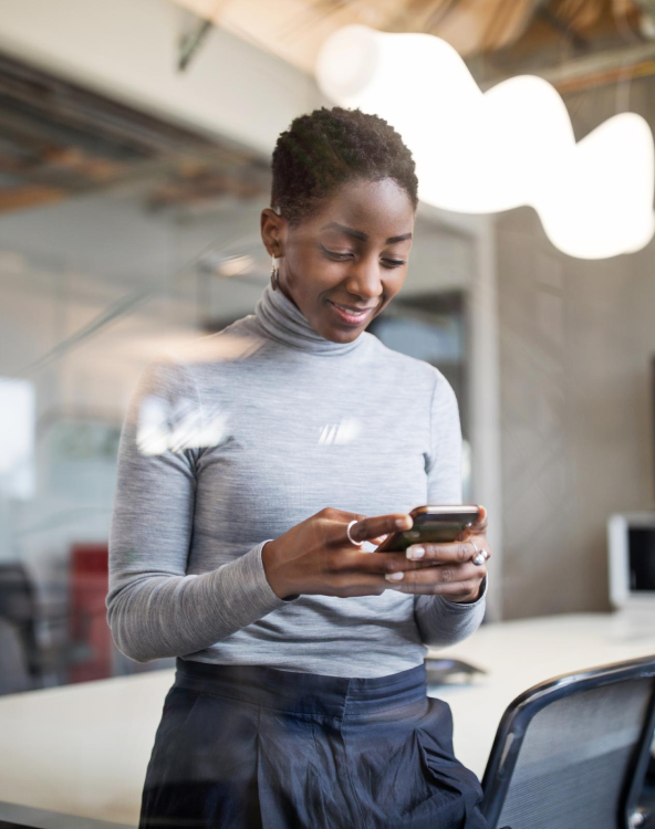 Girl Scrolling Phone