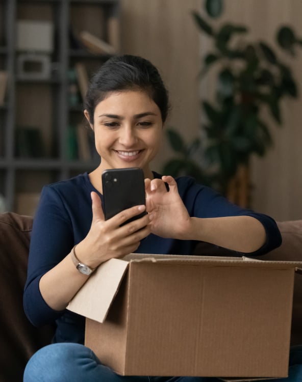 Girl Scrolling Phone